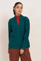 GREEN-V-NECK FULL SLEEVES CARDIGAN SWEATER (24X-058-66)