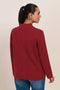 RED-ROUND NECK FULL SLEEVES CARDIGAN SWEATER (24X-059-66)