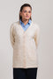 CREAM-FULL SLEEVES CARDIGAN SWEATER (24X-060-66)