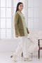 OLIVE-SHAWL COLLAR FULL SLEEVES CARDIGAN SWEATER (24X-061-66)