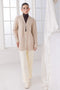 L-BEIGE-FRONT OPEN FULL SLEEVES CARDIGAN SWEATER (24X-063-66)