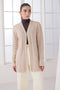 L-BEIGE-FRONT OPEN FULL SLEEVES CARDIGAN SWEATER (24X-063-66)