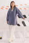 G-BLUE-SHAWL COLLAR FRONT OPEN FULL SLEEVES CARDIGAN SWEATER (24X-064-66)