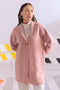 PINK-SHAWL COLLAR FRONT OPEN FULL SLEEVES CARDIGAN SWEATER (24X-064-66)