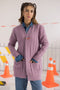 GRAPE-FRONT OPEN FULL SLEEVES CARDIGAN W-POCKET SWEATER (24X-067-66)