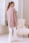 TEA-PINK-SHAWL COLLAR FRONT OPEN FULL SLEEVES CARDIGAN SWEATER (24X-069-66)