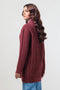 MAROON-SHAWL COLLAR FRONT OPEN FULL SLEEVES CARDIGAN SWEATER (24X-071-66)