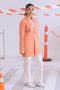 PEACH-SHAWL COLLAR FRONT OPEN FULL SLEEVES CARDIGAN SWEATER (24X-071-66)