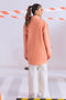 PEACH-SHAWL COLLAR FRONT OPEN FULL SLEEVES CARDIGAN SWEATER (24X-071-66)