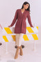 BRICK-V-NECK FULL SLEEVES CARDIGAN SWEATER (24X-072-66)