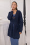 NAVY-V-NECK FULL SLEEVES CARDIGAN SWEATER (24X-072-66)