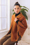 CAMEL CAPE STYLE FULL SLEEVES CARDIGAN SWEATER (24X-073-66)