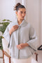 GREY CAPE STYLE FULL SLEEVES CARDIGAN SWEATER (24X-073-66)