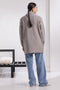 GREY COAT COLLAR FULL SLEEVES CARDIGAN SWEATER (24X-075-66)