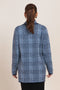 BLUE-NOTCHED COLLAR FULL SLEEVES CARDIGAN SWEATER (24X-081-66)