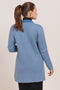 BLUE-NOTCHED COLLAR FULL SLEEVES CARDIGAN SWEATER (24X-084-66)