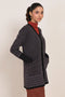 BLACK-V-NECK CARDIGAN FULL SLEEVES SWEATER (24X-085-66)