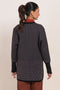 BLACK-V-NECK CARDIGAN FULL SLEEVES SWEATER (24X-085-66)