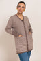 BROWN-V-NECK CARDIGAN FULL SLEEVES SWEATER (24X-085-66)