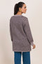 GREY-V-NECK CARDIGAN FULL SLEEVES SWEATER (24X-086-66)