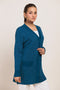 TEAL-V-NECK CARDIGAN FULL SLEEVES SWEATER (24X-086-66)