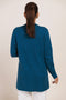 TEAL-V-NECK CARDIGAN FULL SLEEVES SWEATER (24X-086-66)