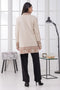 BEIGE-FULL SLEEVES CARDIGAN SWEATER (24X-087-66)