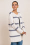 WHITE-ROUND NECK FULL SLEEVES CARDIGAN SWEATER (24X-090-66)