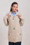 STONE-WING COLLAR FULL SLEEVES CARDIGAN SWEATER (24X-092-66)