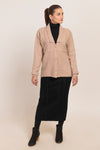 BEIGE-FULL SLEEVES CARDIGAN SWEATER (24X-094-66)