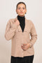 BEIGE-FULL SLEEVES CARDIGAN SWEATER (24X-094-66)