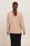 BEIGE-FULL SLEEVES CARDIGAN SWEATER (24X-094-66)