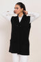 BLACK-SHAWL COLLAR SANDO CARDIGAN SWEATER (24X-095-66)