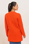 ORANGE-V-NECK FULL SLEEVES CARDIGAN SWEATER (24X-096-66)