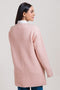 L-PINK-ROUND NECK FULL SLEEVES CARDIGAN SWEATER (24X-098-66)