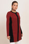 MAROON-ROUND NECK FULL SLEEVES CARDIGAN SWEATER (24X-099-66)