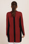 MAROON-ROUND NECK FULL SLEEVES CARDIGAN SWEATER (24X-099-66)