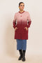 MAROON-ROUND NECK FULL SLEEVES CARDIGAN SWEATER (24X-102-66)