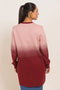 MAROON-ROUND NECK FULL SLEEVES CARDIGAN SWEATER (24X-102-66)