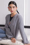 CHARCOAL-FULL SLEEVES CARDIGAN SWEATER (24X-103-66)