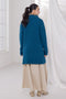 TEAL-WING COLLAR FULL SLEEVES CARDIGAN W-POCKET SWEATER (24X-104-66)