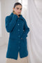 TEAL-WING COLLAR FULL SLEEVES CARDIGAN W-POCKET SWEATER (24X-104-66)