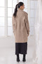 BEIGE-SHAWL COLLAR FULL SLEEVES CARDIGAN SWEATER (24X-105-66)