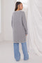 GREY-ROUND NECK FULL SLEEVES CARDIGAN SWEATER (24X-106-66)