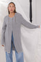 GREY-ROUND NECK FULL SLEEVES CARDIGAN SWEATER (24X-106-66)