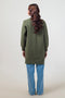 GREEN-V-NECK FULL SLEEVES CARDIGAN SWEATER (24X-108-66)