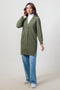 GREEN-V-NECK FULL SLEEVES CARDIGAN SWEATER (24X-108-66)