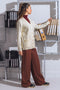 O-WHITE-FULL SLEEVES V-NECK CARDIGAN SWEATER (24X-151-66)