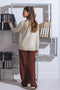 O-WHITE-FULL SLEEVES V-NECK CARDIGAN SWEATER (24X-151-66)