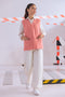 PINK-SANDO V-NECK CARDIGAN SWEATER (24X-152-66)